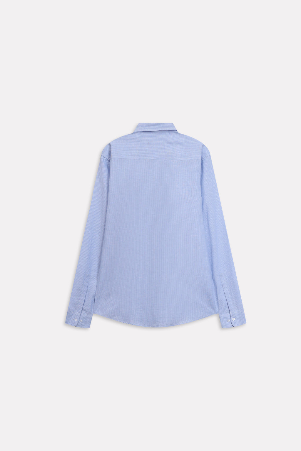 Additional view of the blue stripe relaxed fit striped shirt, by SOLA Pakistan.