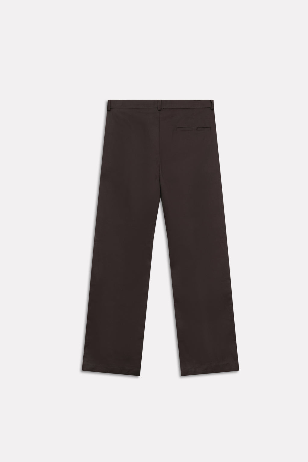 Flat lay of the brown (turkish coffee) straight fit cotton trouser, by SOLA Pakistan.