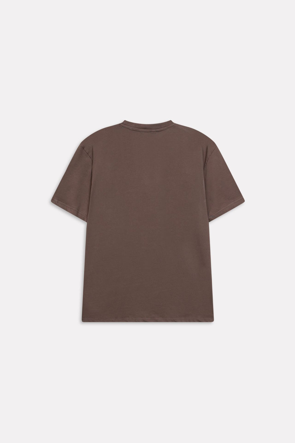 Additional view of the dark grey (darkmole) regular fit crew neck t-shirt, by SOLA Pakistan.
