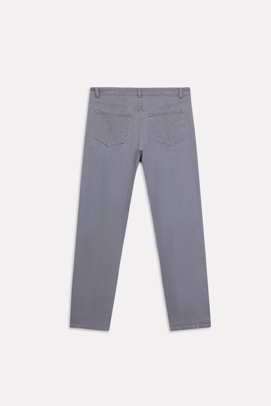 Flat lay of the grey regular fit jean, by SOLA Pakistan.