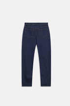 Flat lay of the mid blue signature regular fit jeans, by SOLA Pakistan.