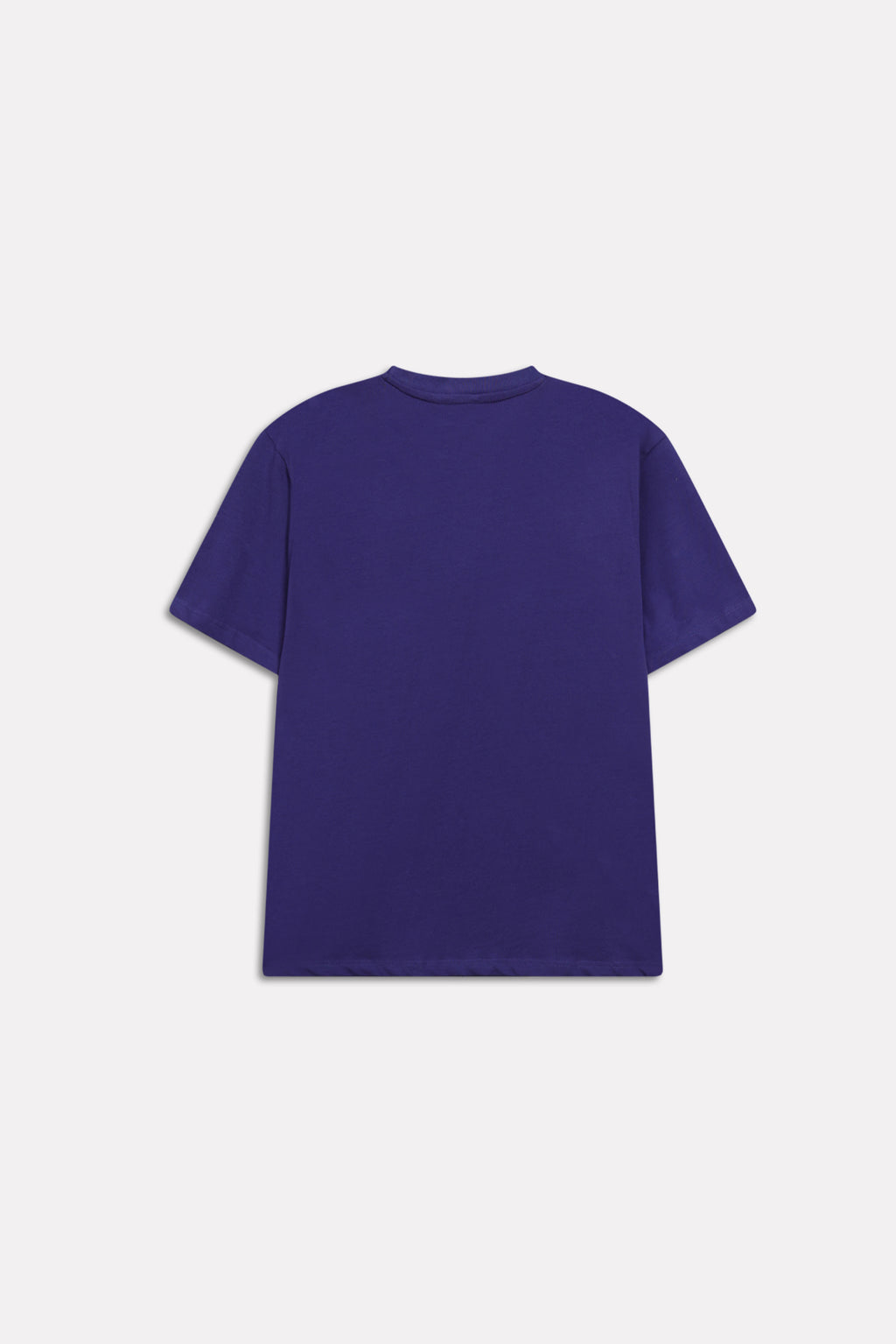 Texture and fabric detail, navy drop shoulder cotton t-shirt, by SOLA Pakistan.