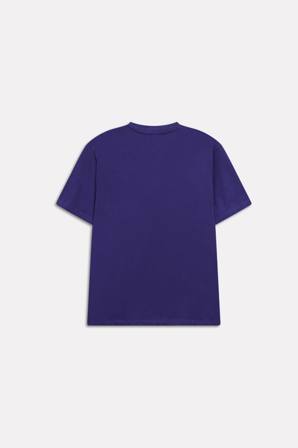 Additional view of the navy regular fit crew neck t-shirt, by SOLA Pakistan.