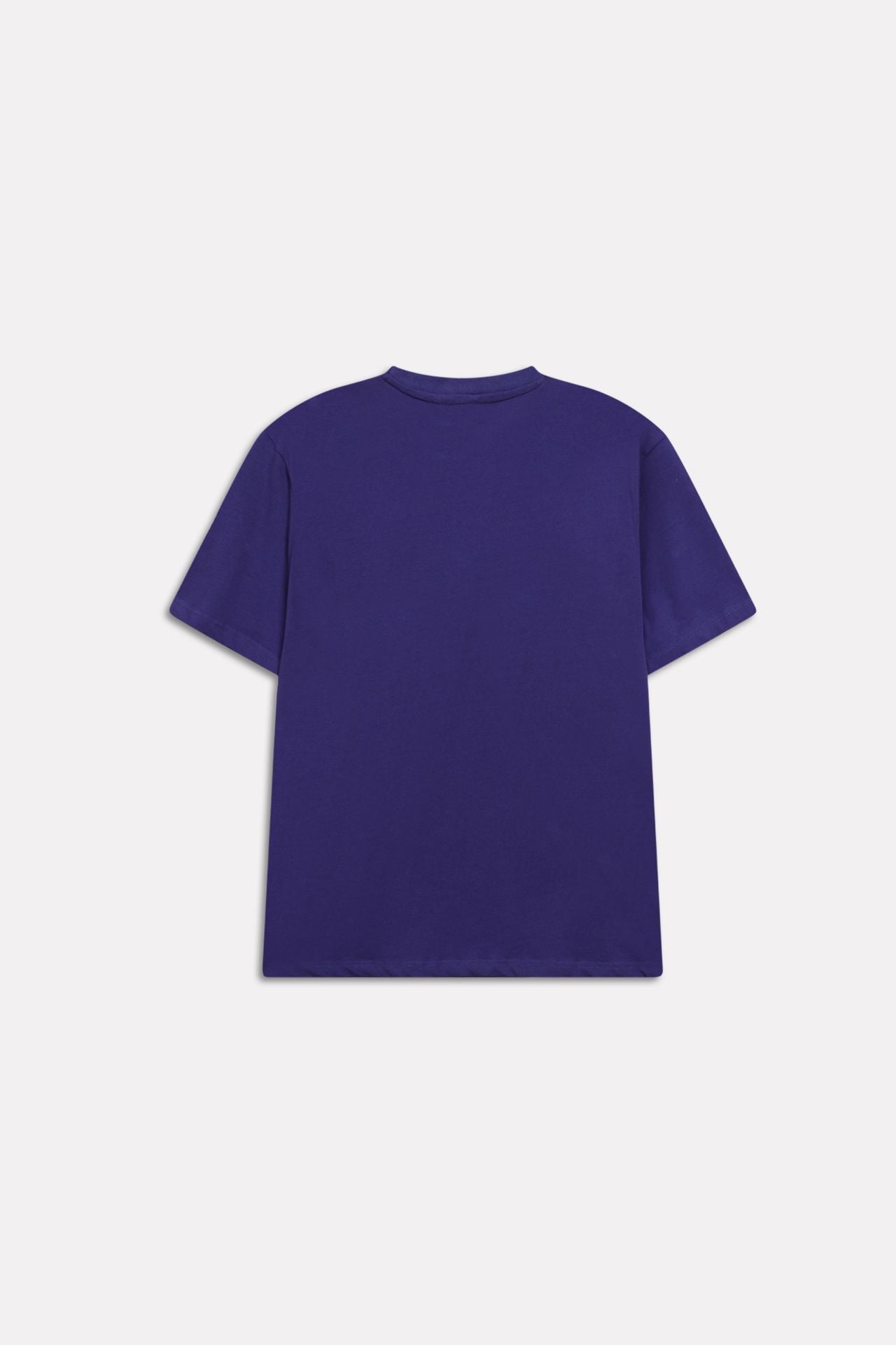Additional view of the navy regular fit crew neck t-shirt, by SOLA Pakistan.
