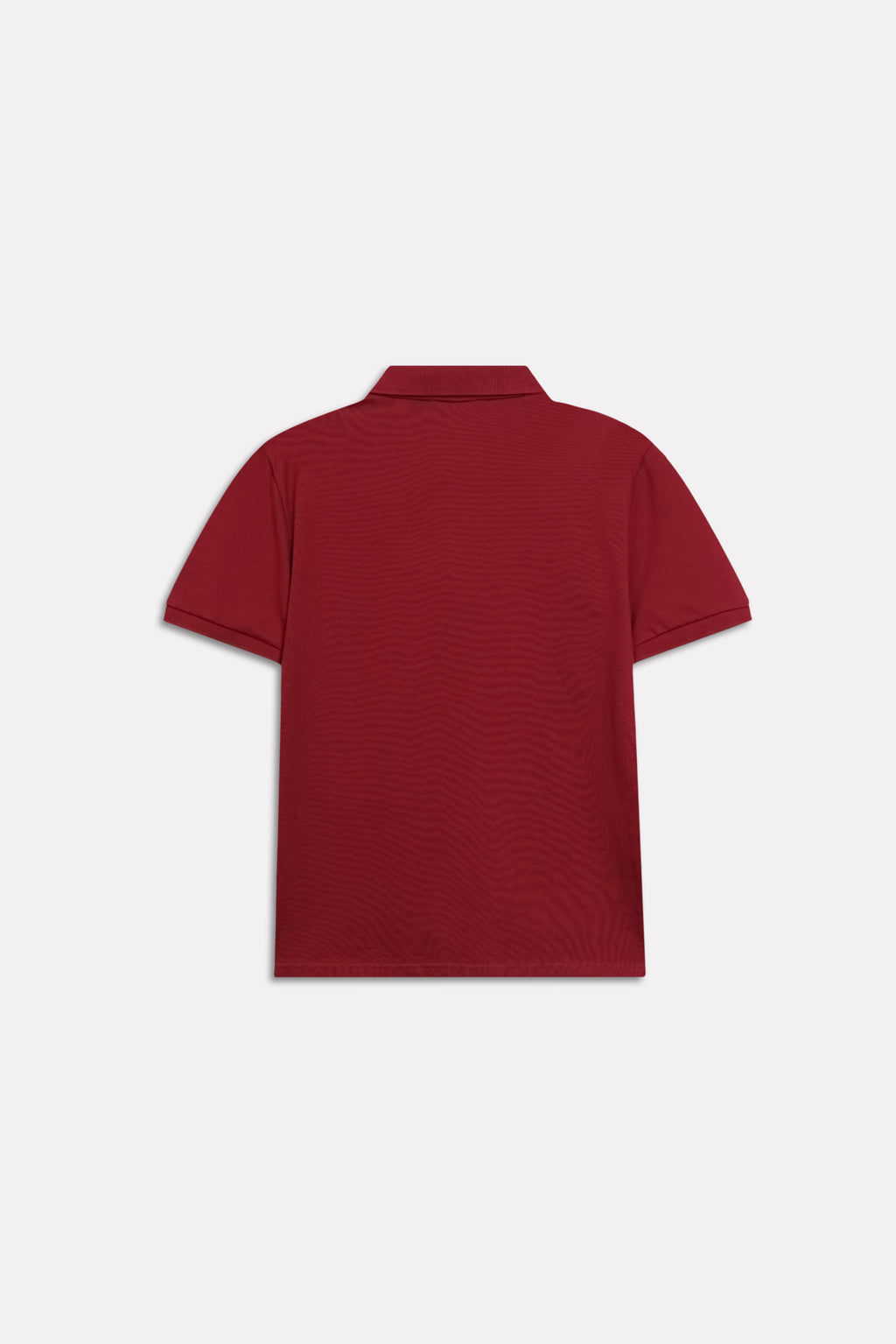 Additional view of the red (red riding hood) micro-textured cotton pique polo, by SOLA Pakistan.