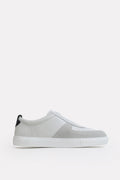 White classic leather trainer, by SOLA Pakistan.