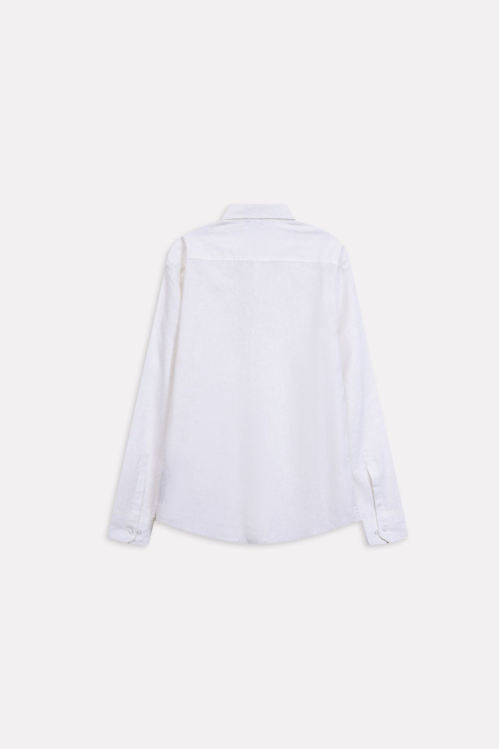 Texture and fabric detail, white premium cotline shirt, by SOLA Pakistan.