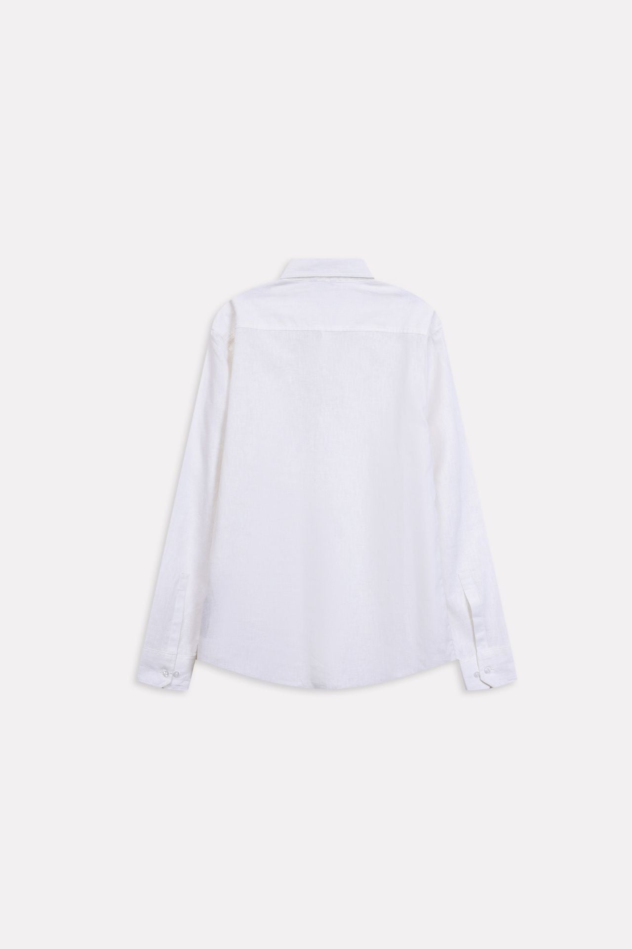 Texture and fabric detail, white premium cotline shirt, by SOLA Pakistan.