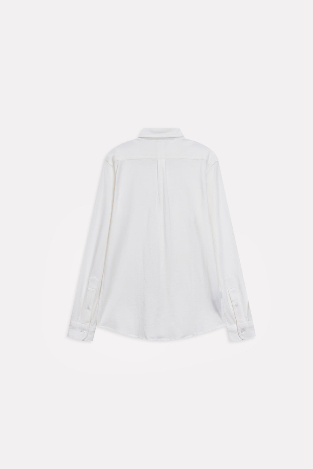 Texture and fabric detail, white regular fit pique shirt, by SOLA Pakistan.