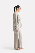 Structured Ensemble Top - Mid Grey