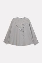 Structured Ensemble Top - Mid Grey