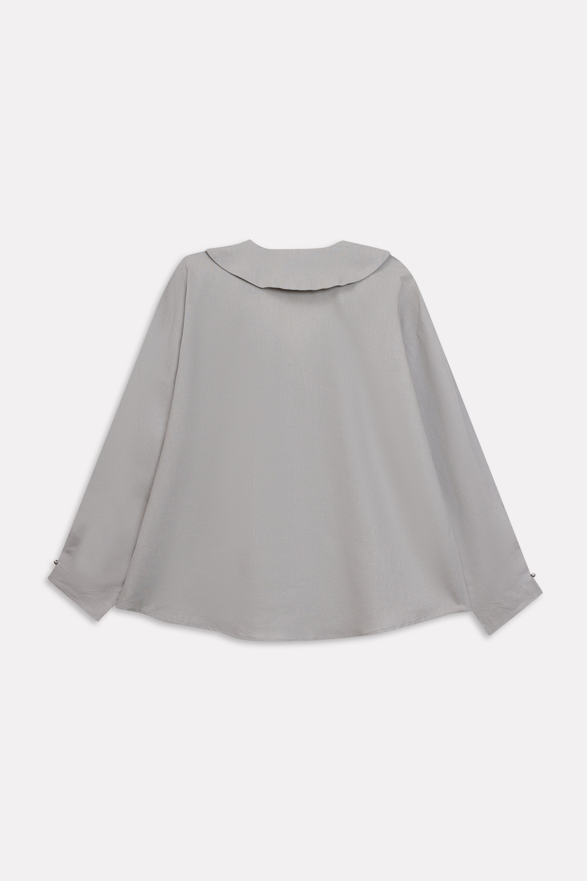 Structured Ensemble Top - Mid Grey