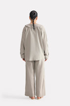 Structured Ensemble Top - Mid Grey
