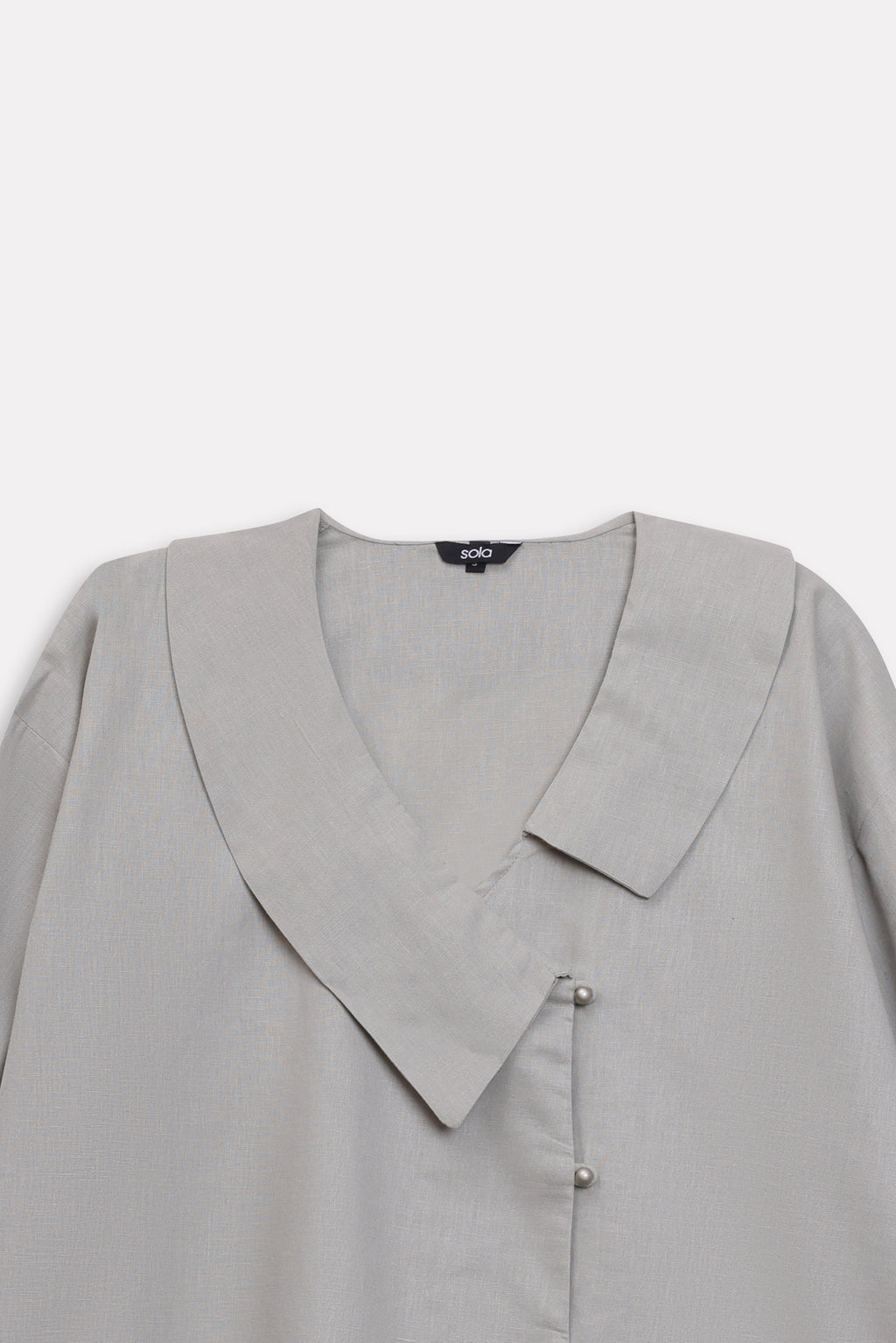 Structured Ensemble Top - Mid Grey