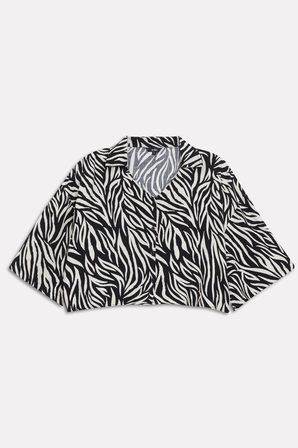 Structured Monochrome Top - White&Black