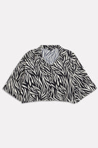 Structured Monochrome Top - White&Black