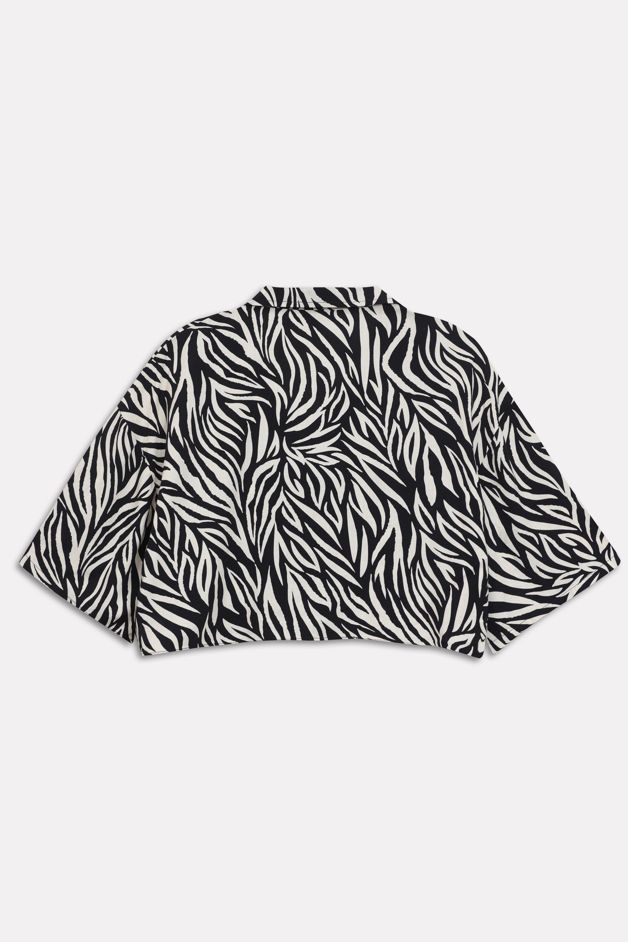 Structured Monochrome Top - White&Black