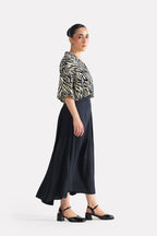 Structured Monochrome Top - White&Black