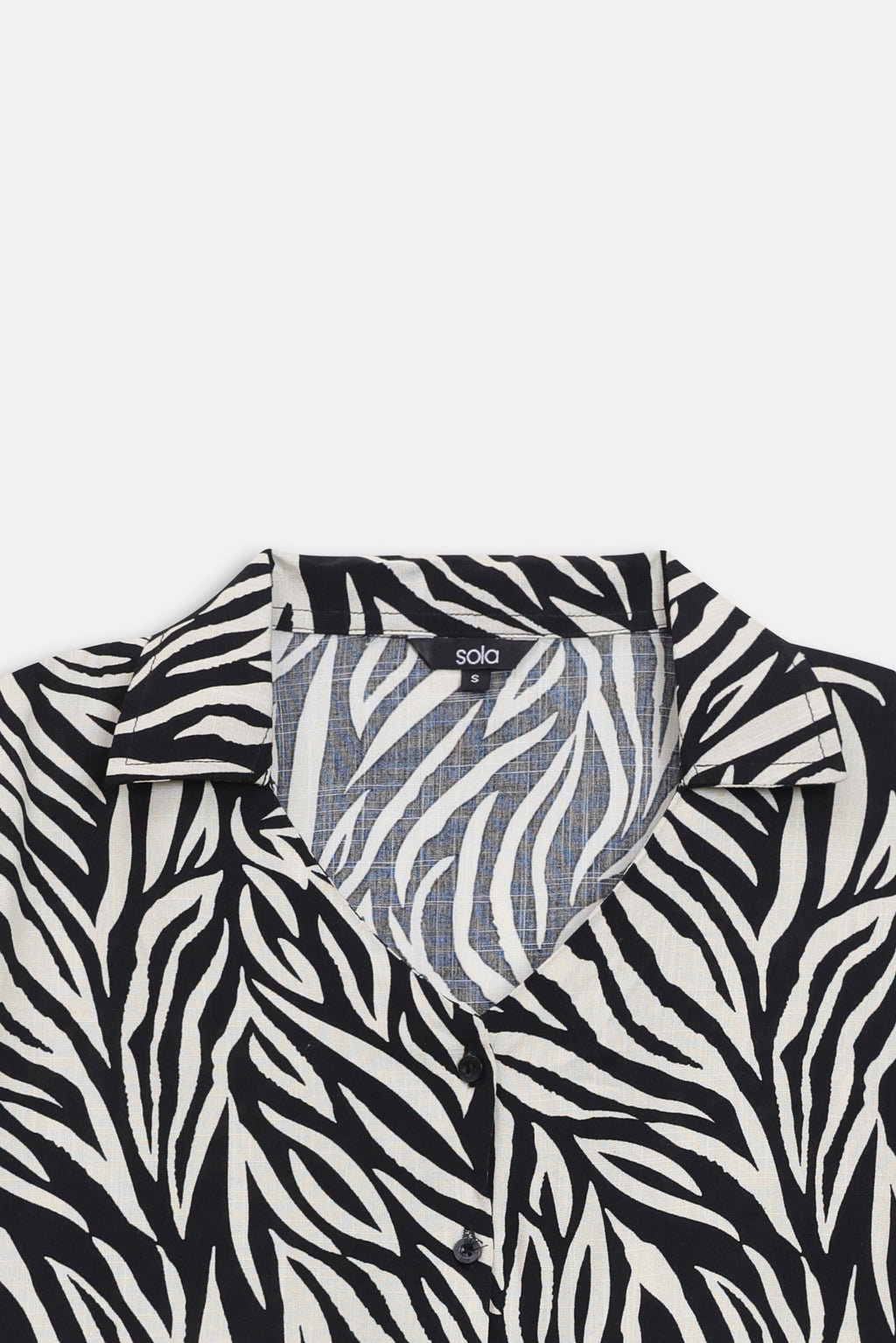 Structured Monochrome Top - White&Black