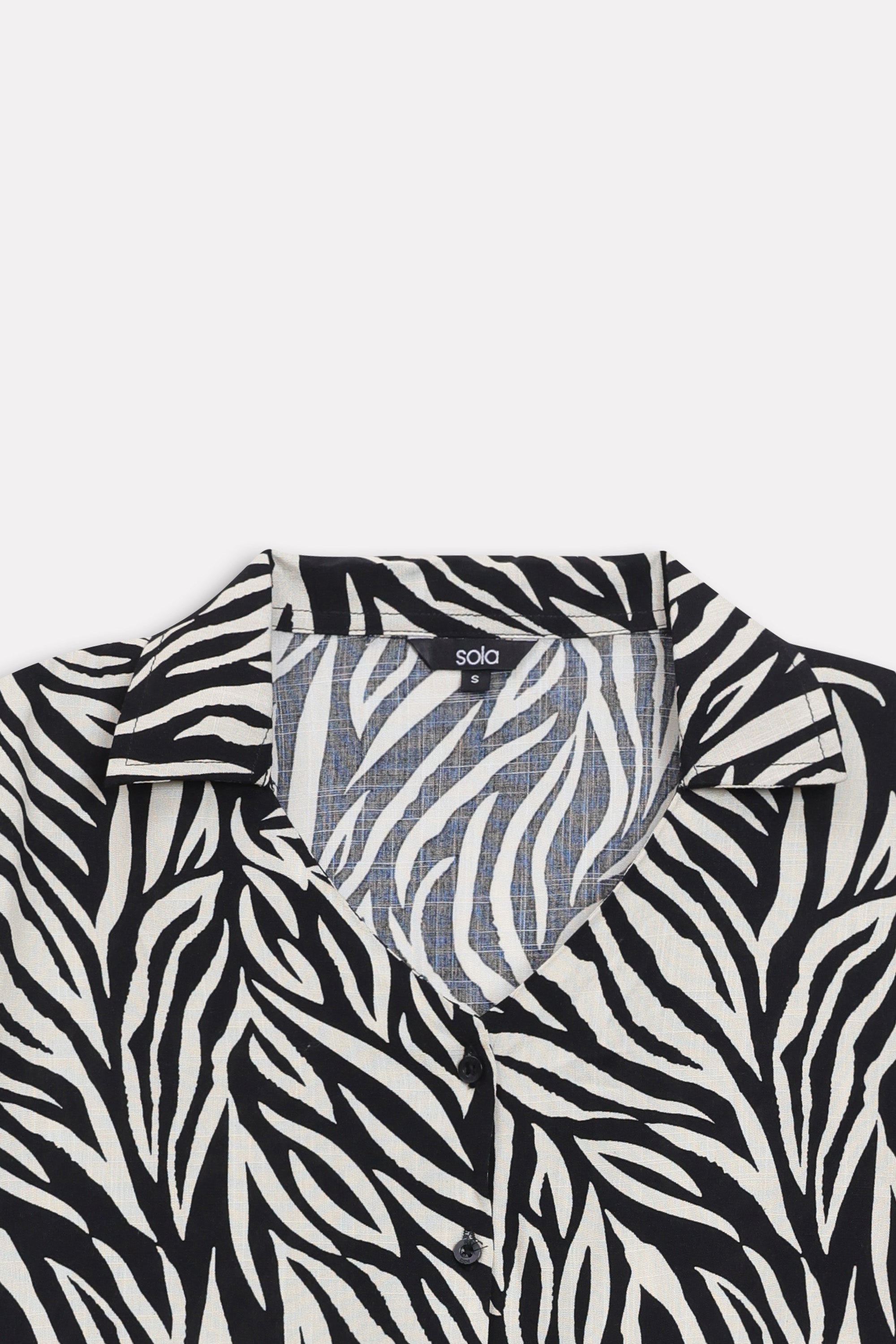 Structured Monochrome Top - White&Black