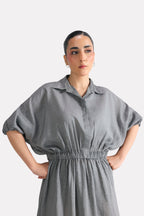Structured Tailored Dress - Grey
