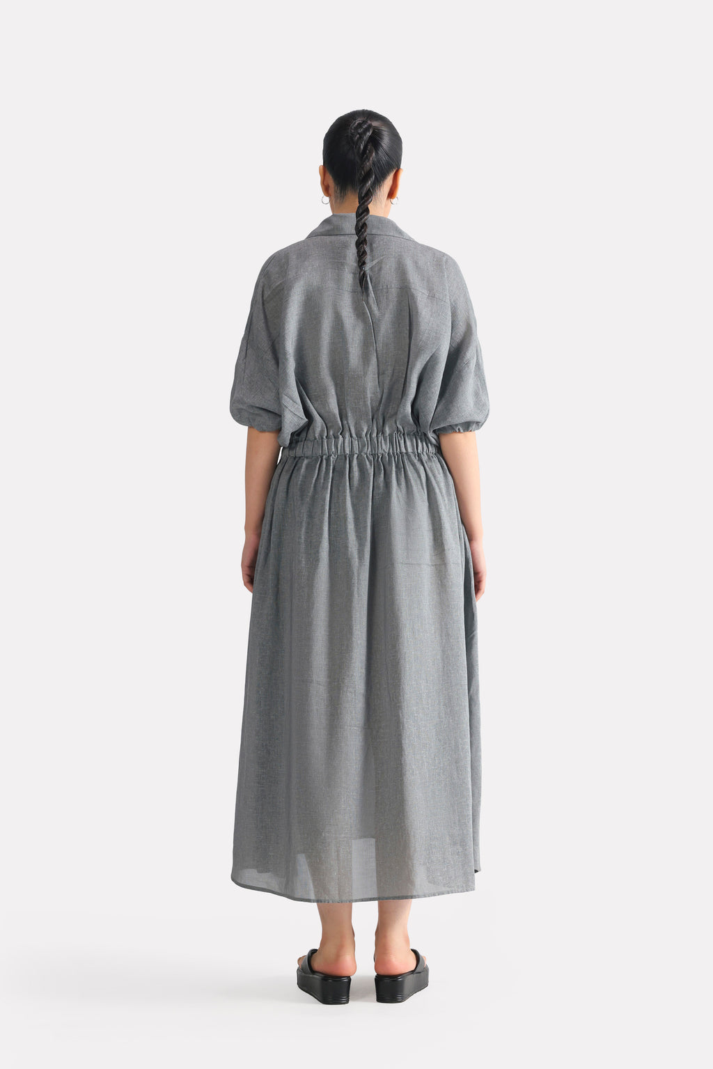 Structured Tailored Dress - Grey