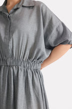Structured Tailored Dress - Grey