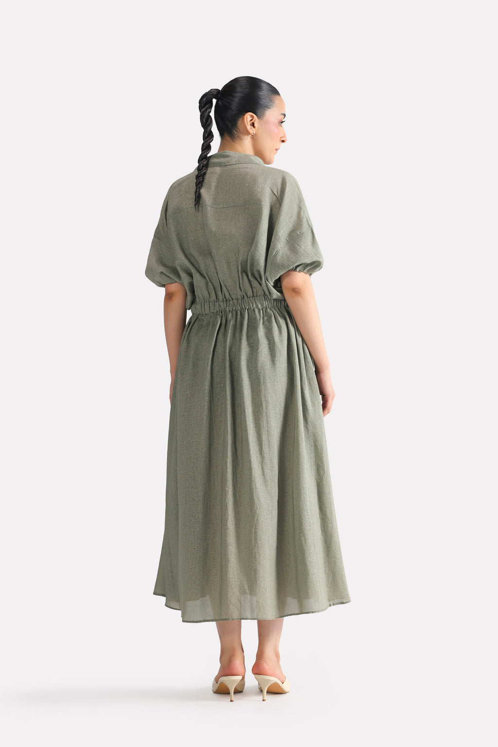 Structured Tailored Dress - Matt Green