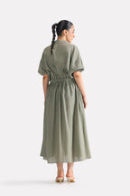 Structured Tailored Dress - Matt Green