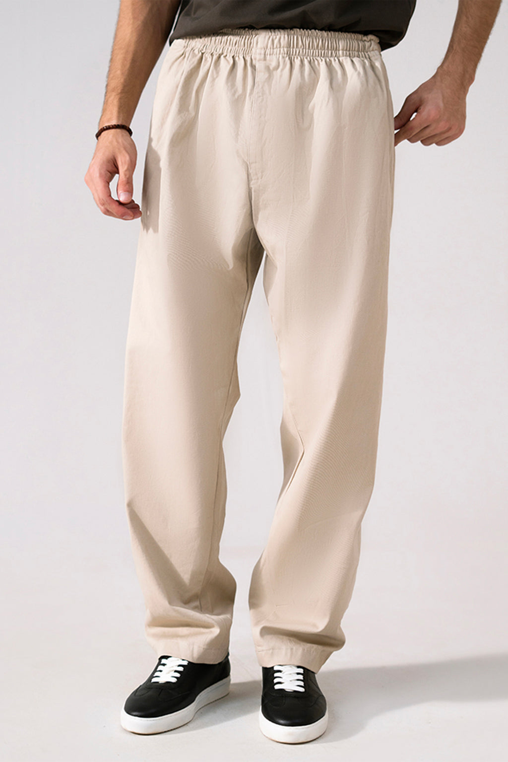 Tappered Ankle-Length Trouser - Beige