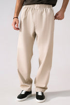 Tappered Ankle-Length Trouser - Beige