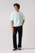 Tappered Ankle-Length Trouser - Navy