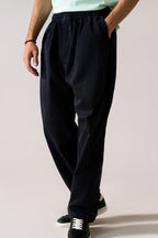 Tappered Ankle-Length Trouser - Navy