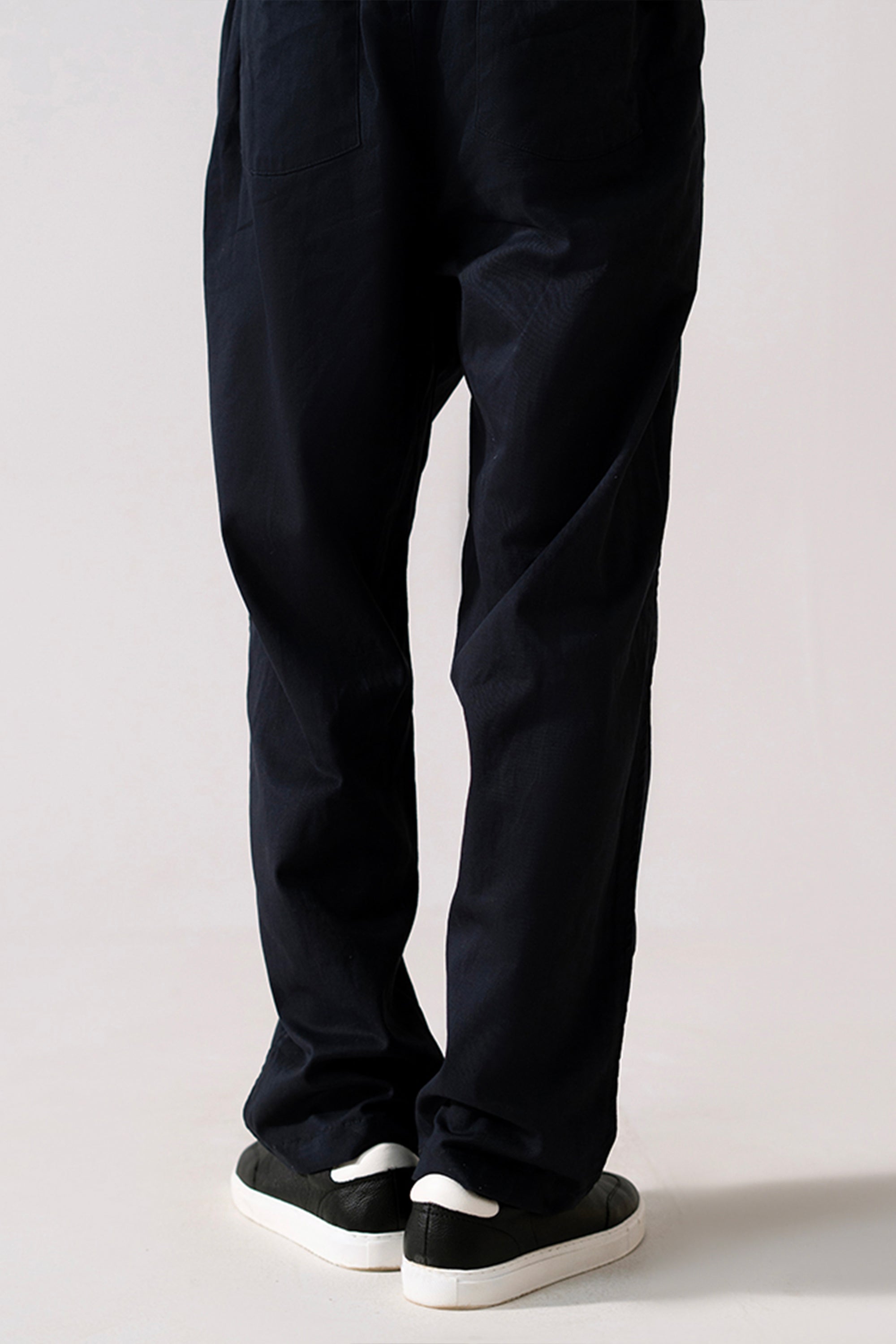Tappered Ankle-Length Trouser - Navy