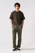 Tappered Ankle-Length Trouser - Olive