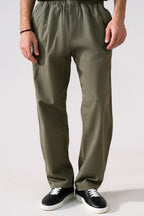 Tappered Ankle-Length Trouser - Olive