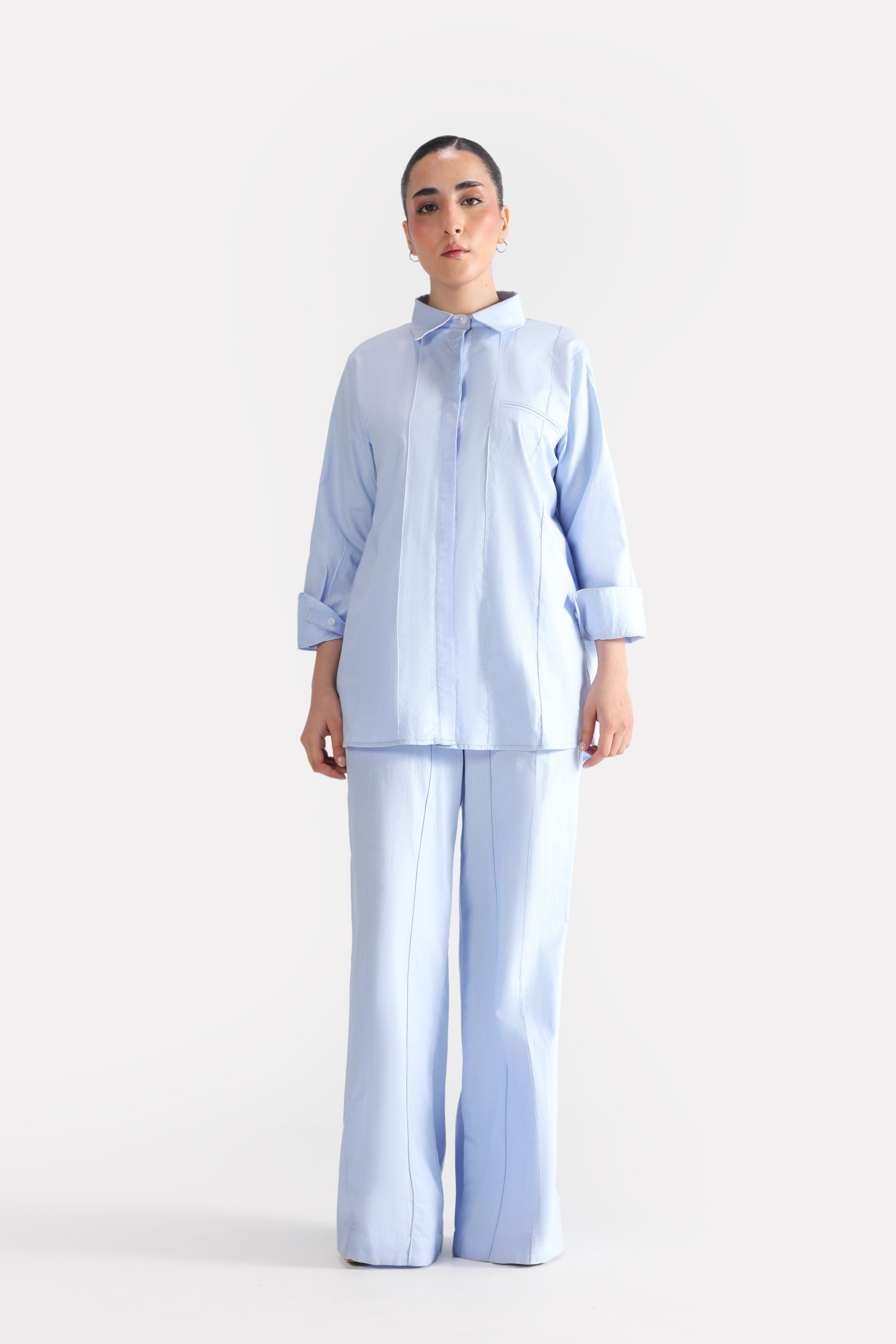The Cloud Cotton Co-ord Bottom - Blue