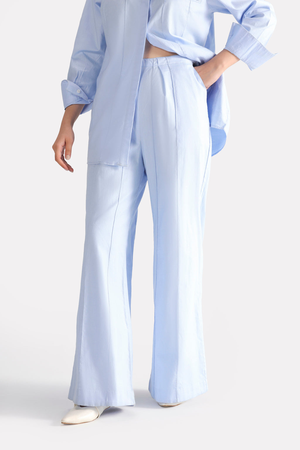 The Cloud Cotton Co-ord Bottom - Blue