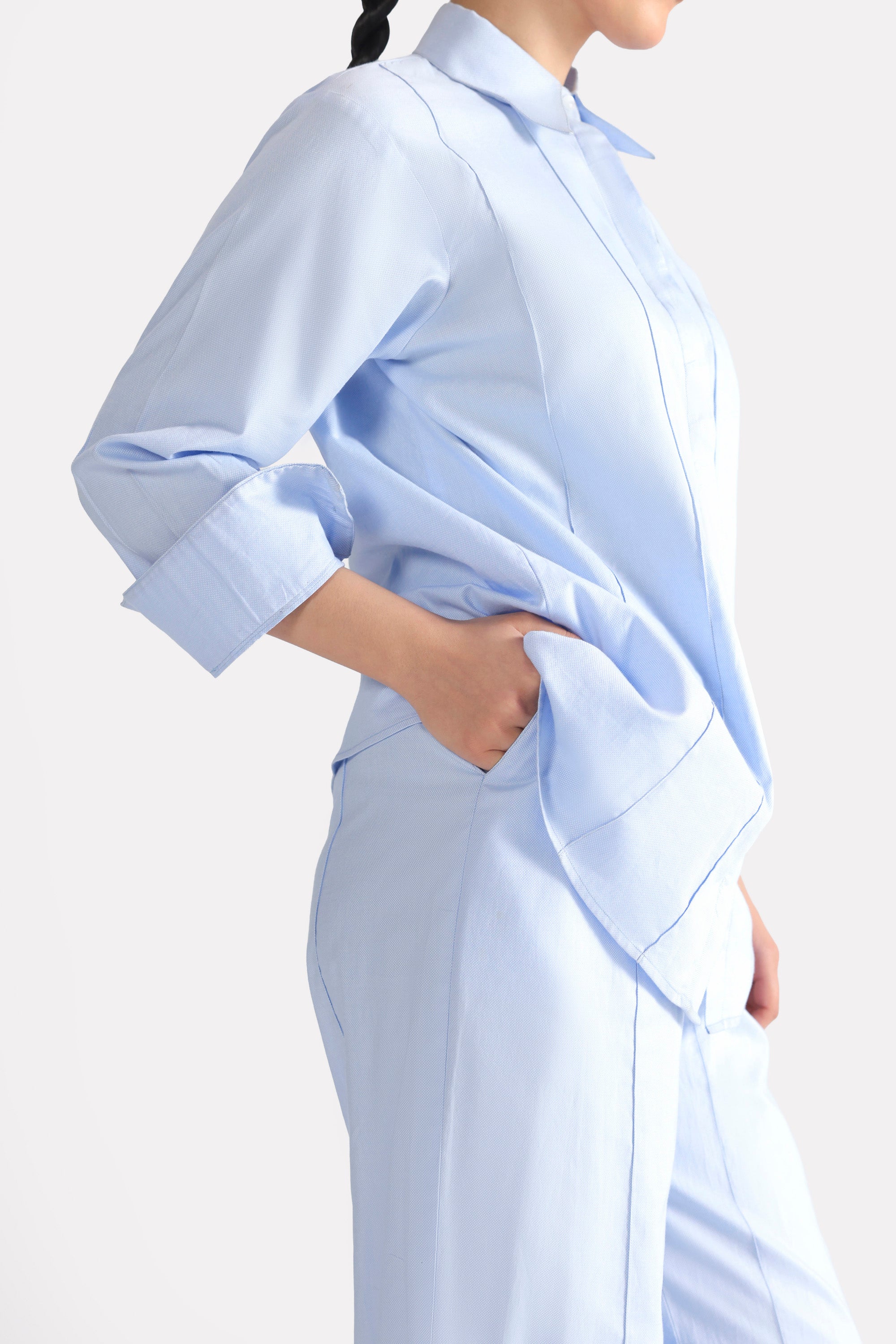 The Cloud Cotton Co-ord Bottom - Blue
