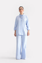 The Cloud Cotton Co-ord Top - Blue