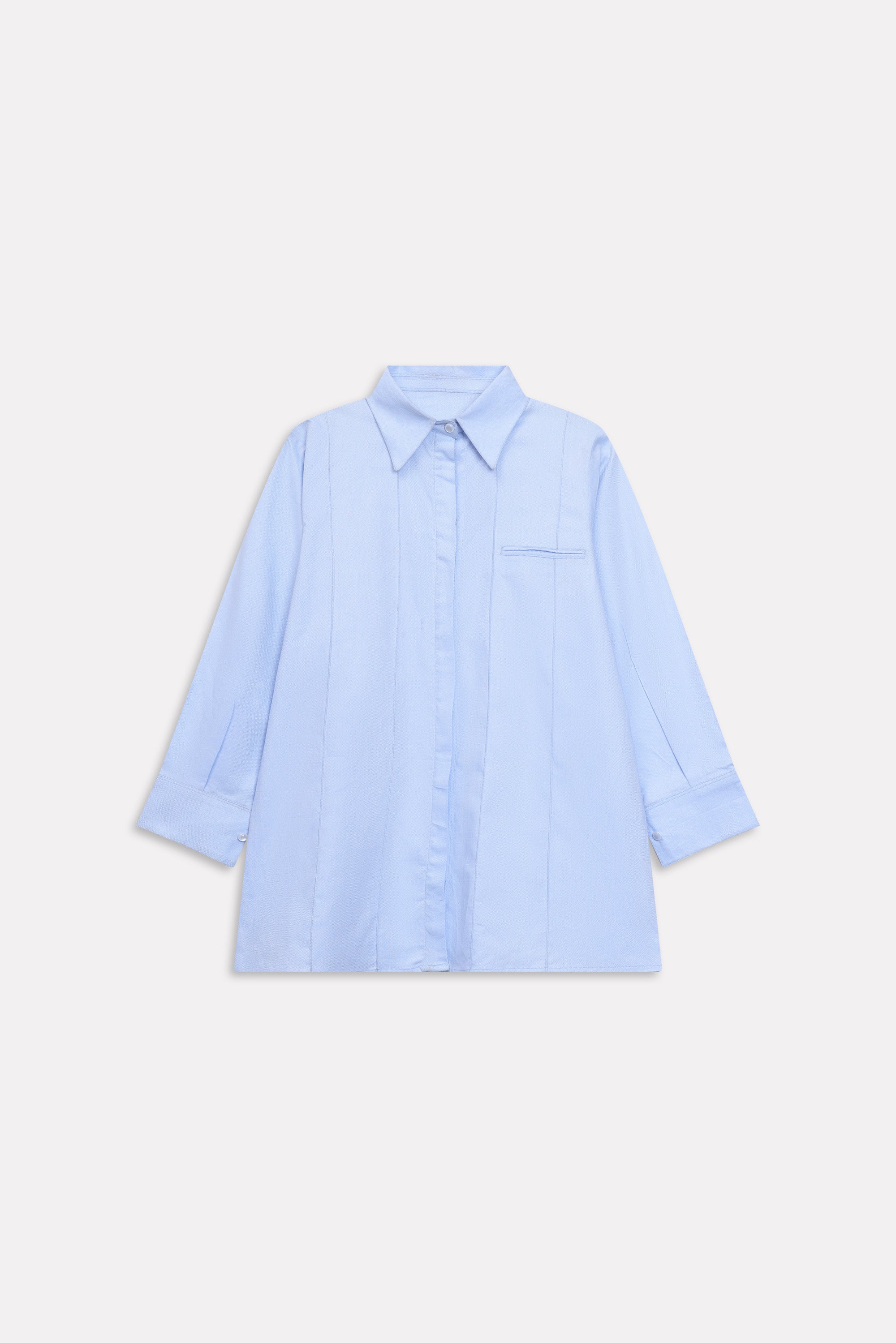 The Cloud Cotton Co-ord Top - Blue