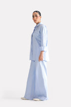 The Cloud Cotton Co-ord Top - Blue
