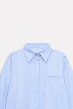 The Cloud Cotton Co-ord Top - Blue