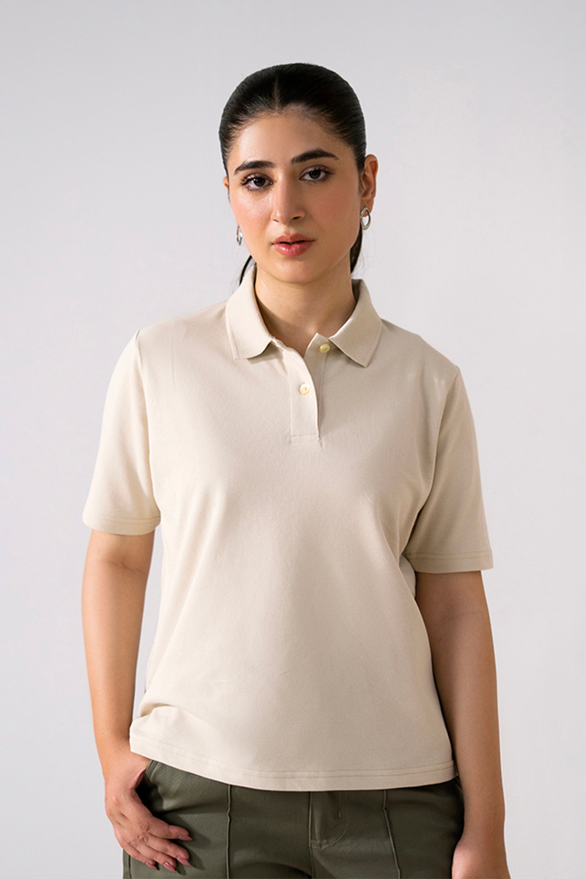 The Ease Pique Polo - Sand