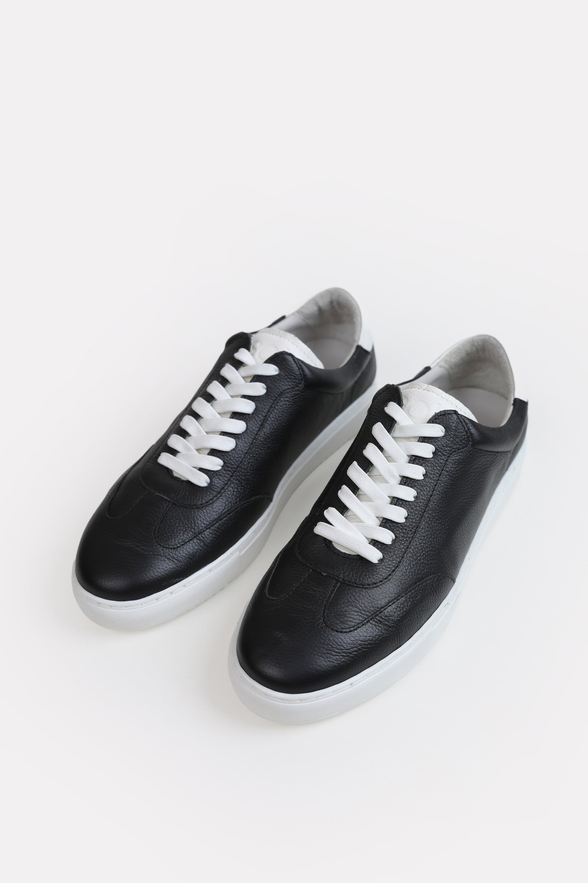 Urban Leather Trainer - Black