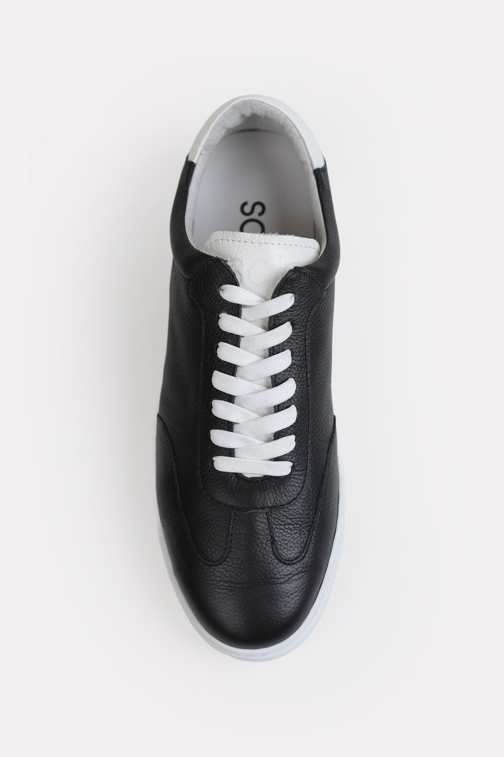 Urban Leather Trainer - Black