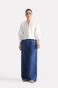 Wide-Leg Denim Jean - Light Blue
