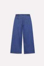 Wide-Leg Denim Jean - Light Blue