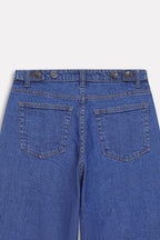 Wide-Leg Denim Jean - Light Blue