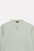 Additional view of the mint green loop & lounge top, by SOLA Pakistan.
